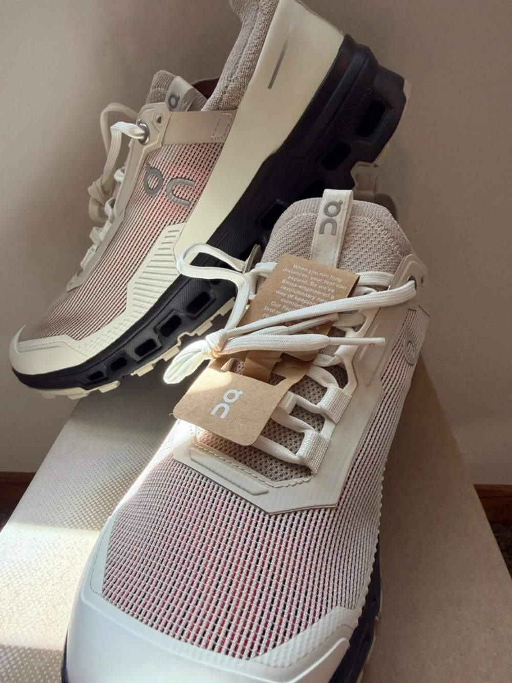 On Cloudmonster Women's Athletic Shoes in Blush/White - Picture 3 of 3